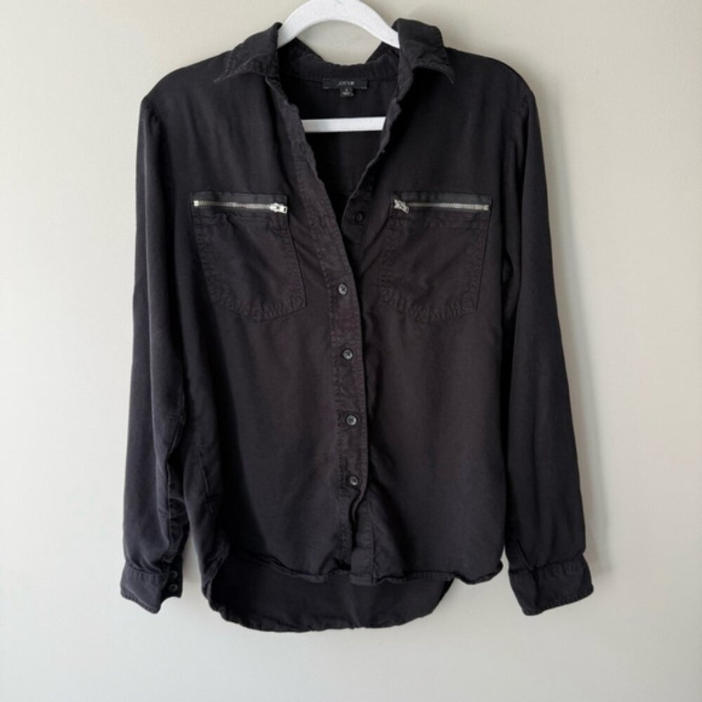 Joe's Jeans Black Button Down Shirt Streetwear Women’s S